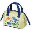 Skater Lunch Bag, Small, Insulated, Kids', Clasp Closure, Dinosaur Picture Book, Dinosaur, Boys', KGA0-A