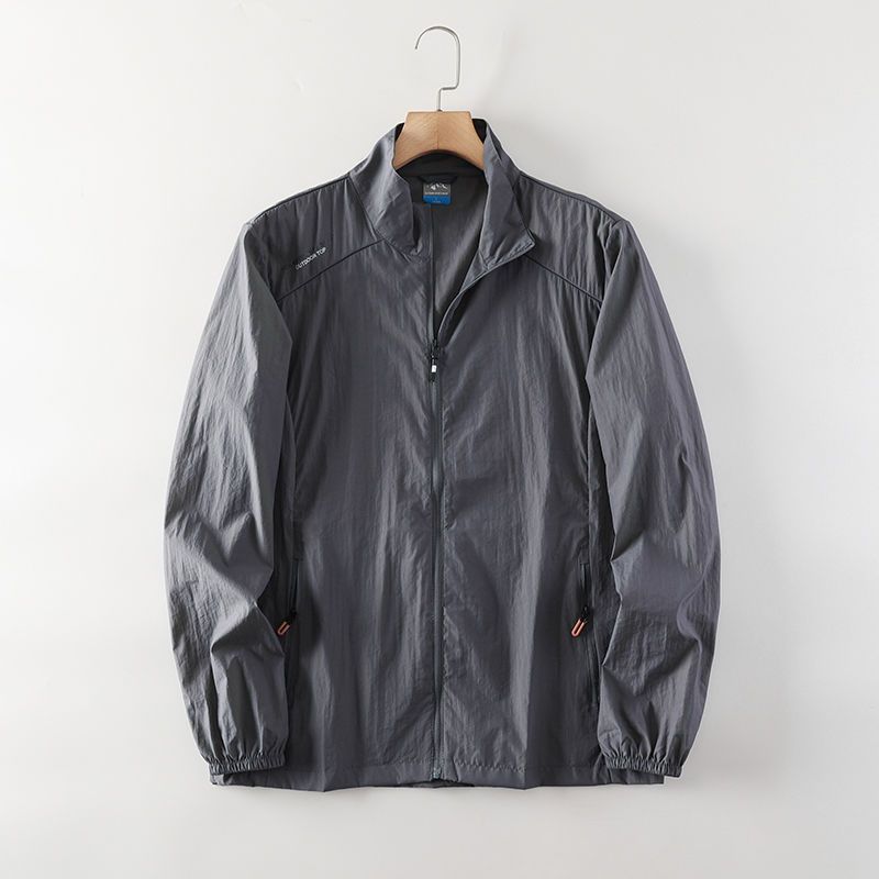 

Летние куртки Мужские пальто Мужская солнцезащитная ветровка Одежда для путешествий Ультратонкая куртка для рыбалки Топы Одежда для пеших прогулок XS темно серый