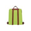 Longchamp Le Pliage 26 Schnappverschluss Reißverschluss Lederbesatz Mini-Rucksack Damenrucksack Grün 1699089355