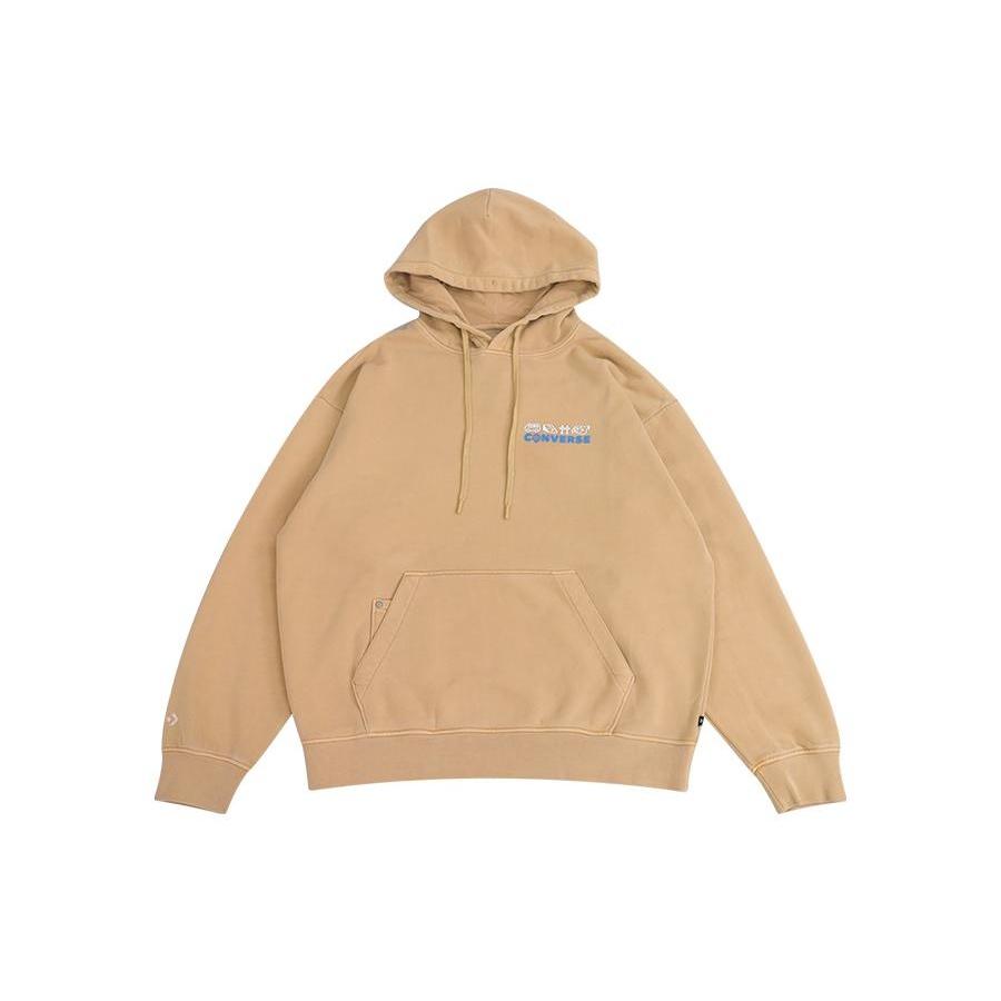 Converse Logo Skate Hoodie Asia Sizing Tan Men s 10026551-A02 L