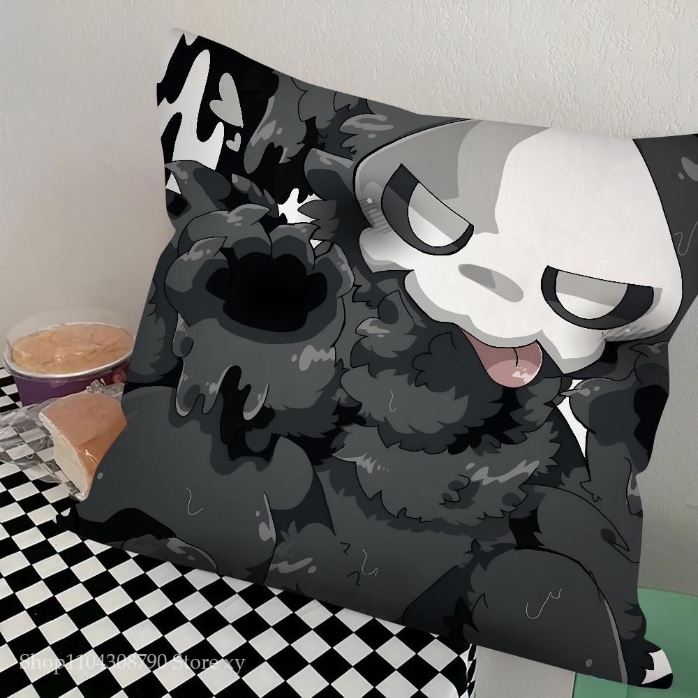 C-Changed Furry Game Pillow Case Square Pillow Bedroom Sofa Leisure Comfort Cushion Car Living Room Home Decoration