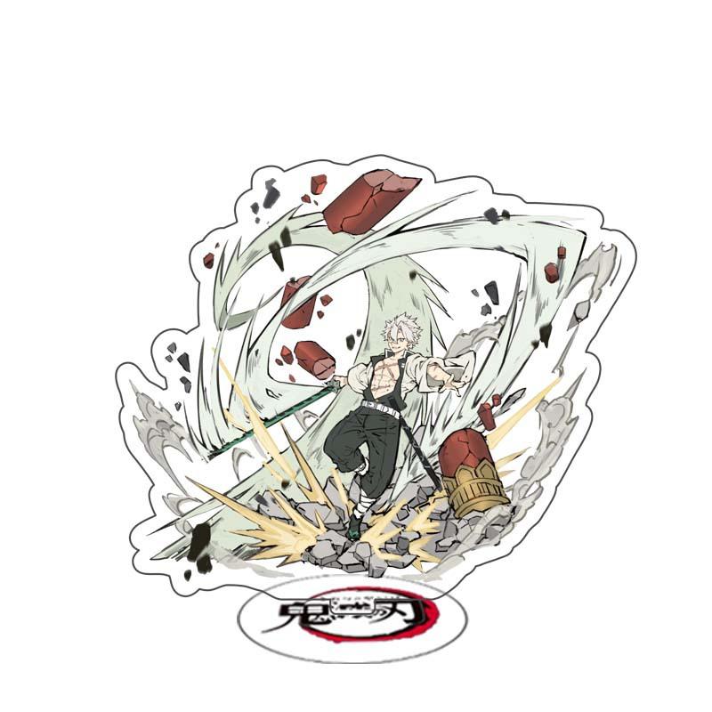 Demon Slayer Anime Acrylic Stand Kimetsu No Yaiba Kamado Tanjirou Hashira Giyuu Action Figure Desk Model Toy