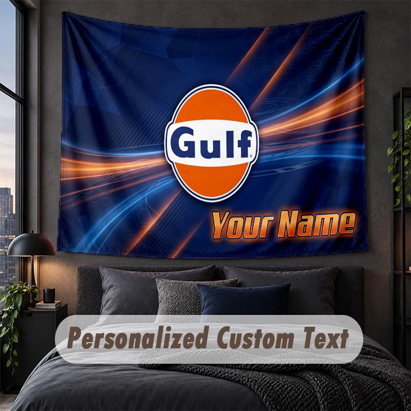 Custom Name Text Tapestry,Gulf Decorative Wall Hanging, Background Tapestry For Home Bedroom