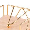 Chic Wooden Base Tissue Rack for Elegant Dining Room Organization