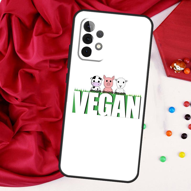Vegan Pattern For Samsung Galaxy A55 A53 A33 A13 A35 A15 A36 A56 A26 A16 A22 A32 A52 A54 A34 A06 A05 Case