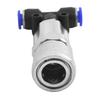 1PC Three-way Straight Through Joint Pneumatic Tank Connector Pneumatic Fitting For Trucks And Trailers Pneumatic Fitting Tools