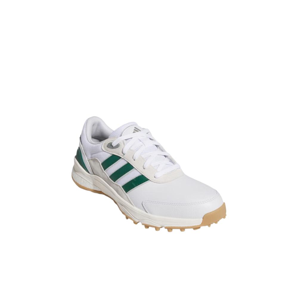 Adidas SW5540 Abrasion Resistant Low Top Golf Shoes Men's White Green Sneakers JH8748