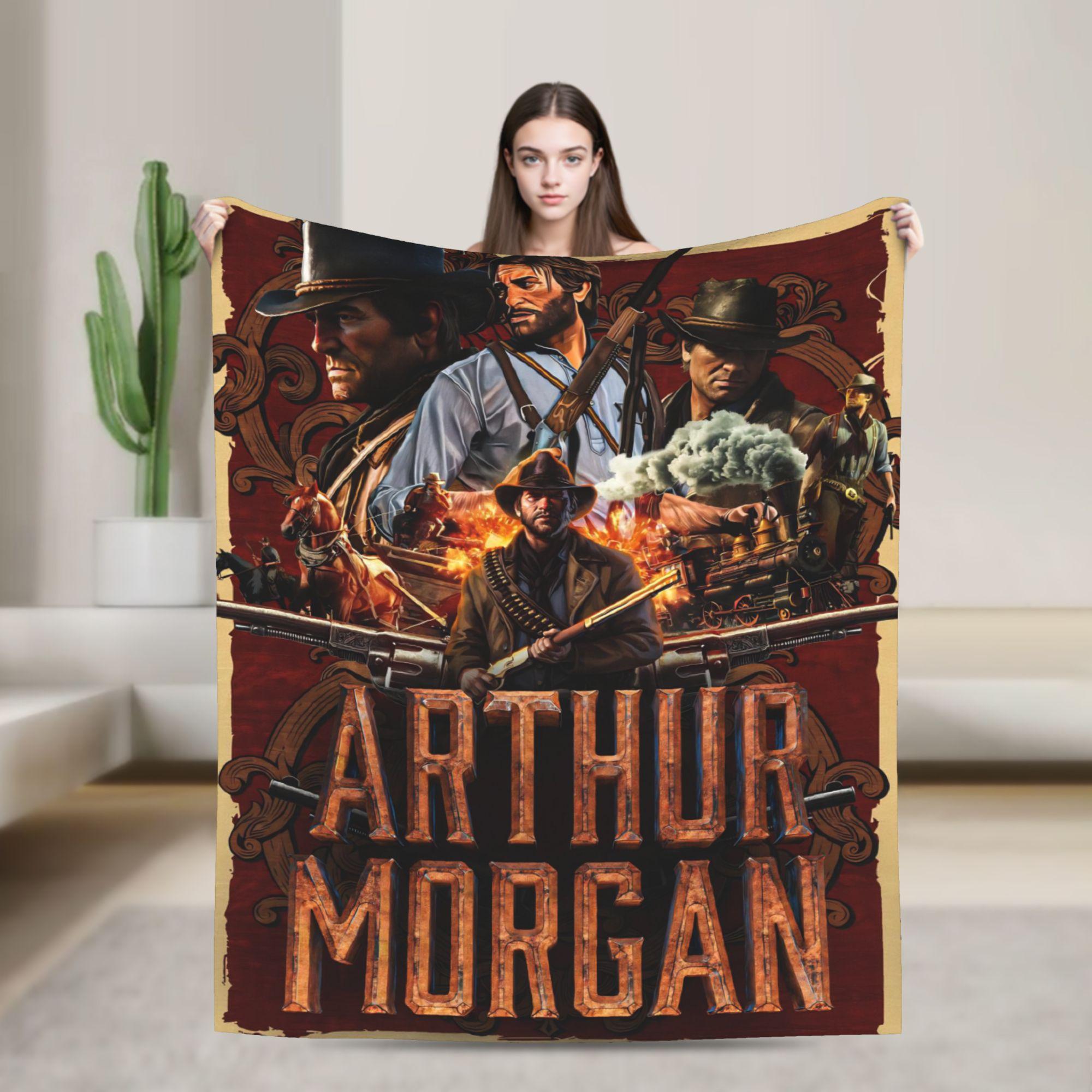 

Arthur Morgan Merch Blanket Ultra Soft Throw Blankets for Bed 50x60 Inches Multiple Sizes Throws And Blankets 75x90cm