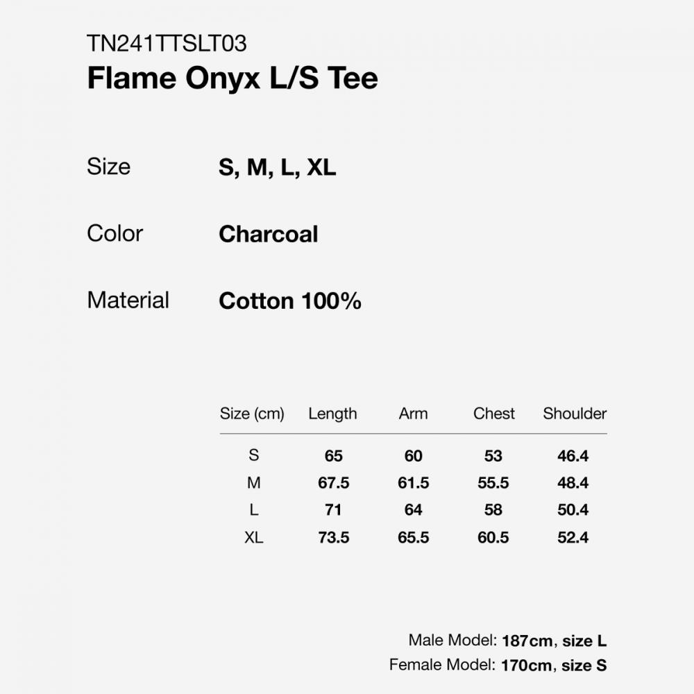 ThiSiSneverthat FLame Onyx Langarm-T-Shirt tn241ttSLt03