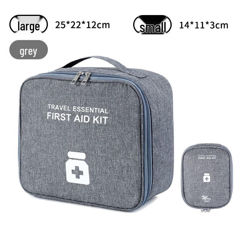 Portable Medical First Aid Kit - Home, Travel, and Emergency Drug Storage Box