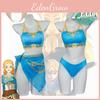 Legend Of Zelda Kingdom Tears Link's Cosplay Swimsuit Bikini For Halloween And Games
