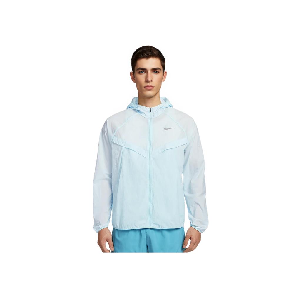Nike Logo Zip-Up Long Sleeve Jacket Men Jackets Blue HV4549474