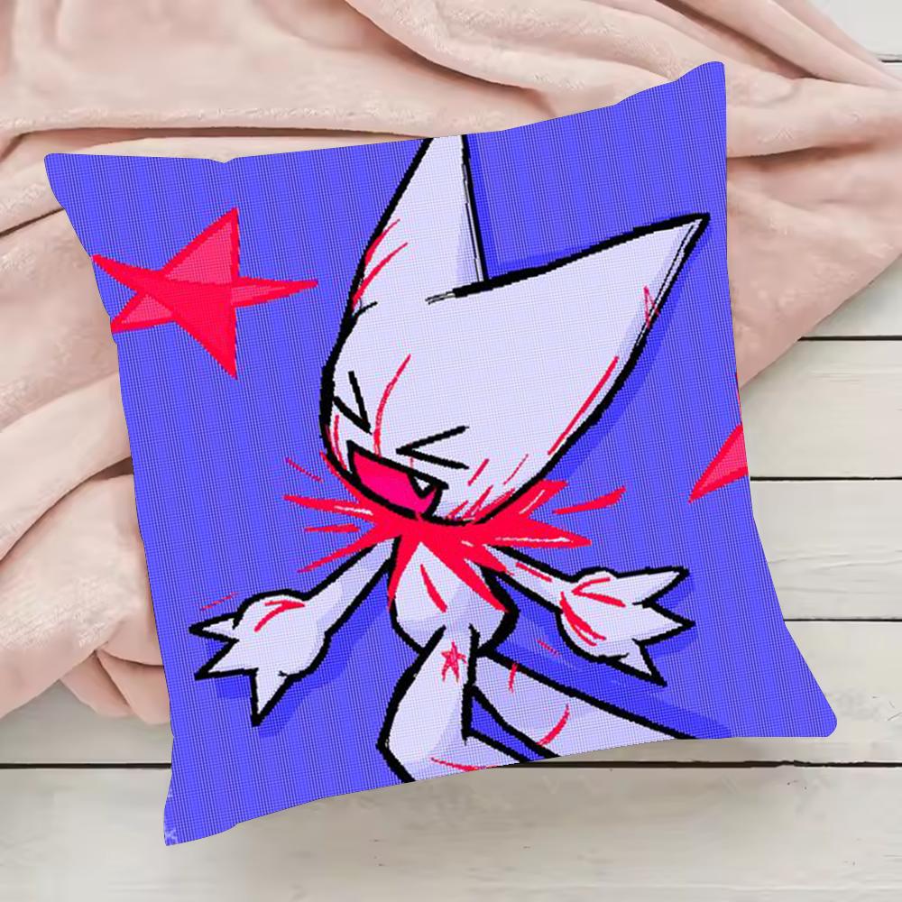 Boykisser Silly Cat Cute Pillow Case Pillowcase Anti-dustmite Pillow Invisible zipper silky short plush Sofa cushion cover