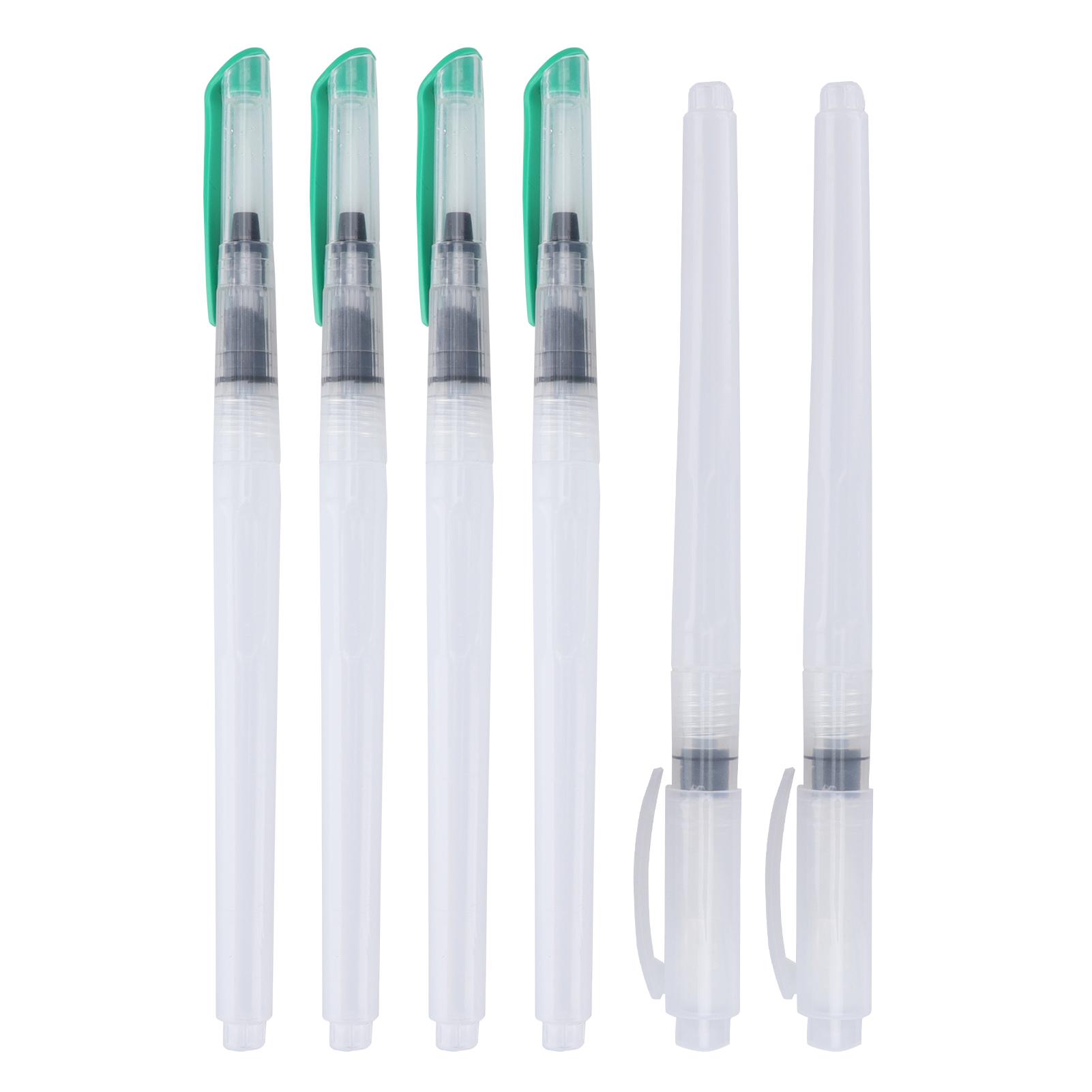 

6 шт. кистей для рисования с водой, нейлоновые ворсовые водорастворимые цветные свинцовые кисти для каллиграфии