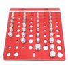 34PCS Screw Nut and Bolt Thread Checker Aluminum Alloy High Accuracy Bolt Nut Measuring Tool