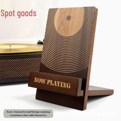 Farmhouse Style Solid Wood Vinyl Record Storage & Display Rack