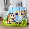 Bluey Friends Adventure Blanket Soft Warm Cozy Perfect for Sofa Office Livingroom Four Seasons Universal Modern Gifts For Family Or Friends