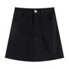 2023 Autumn/Winter Women's High Waist Corduroy A-Line Skirt - Slim Fit, Retro Korean Style, Anti-Exposure Design