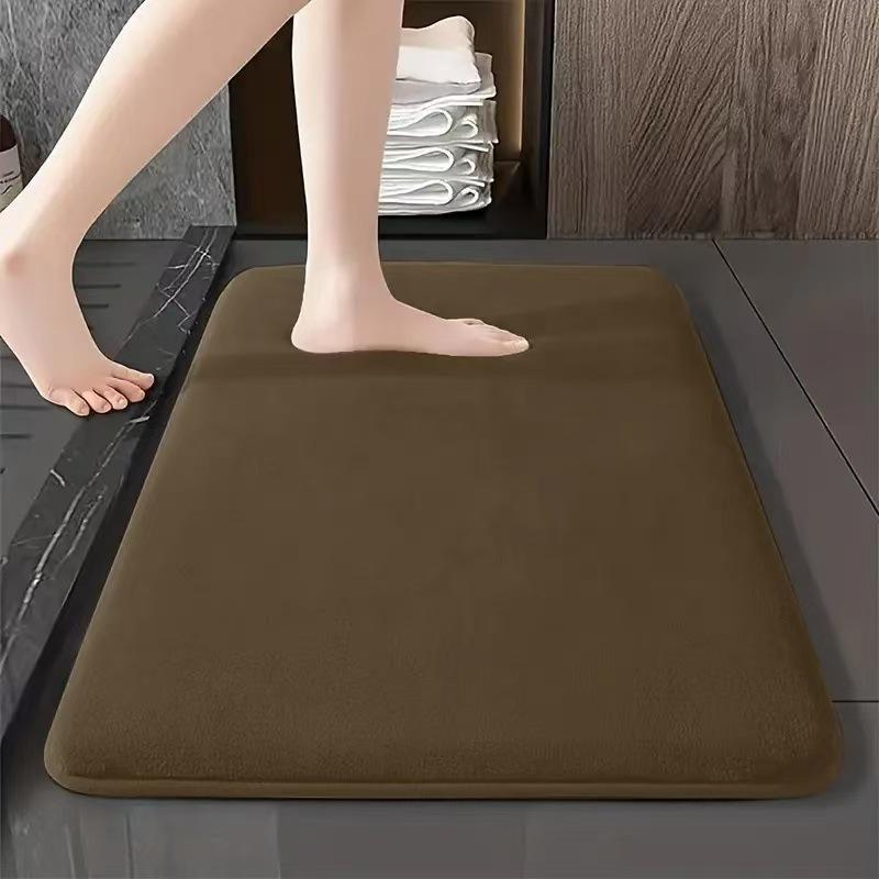 Super Absorbent Floor Mat Coral Velvet Bathroom Mat Anti Slip Door Mat Bathtub Beside Carpet Laundry Room Home Decoration