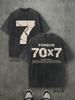 Vintage Forgive 70x7 Christian T‑Shirt, Matthew 18:21‑22 Cracked Number Washed B