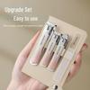 "Kit de Herramientas Portátil Profesional para Manicura y Pedicura con Cortauñas y Tijeras"