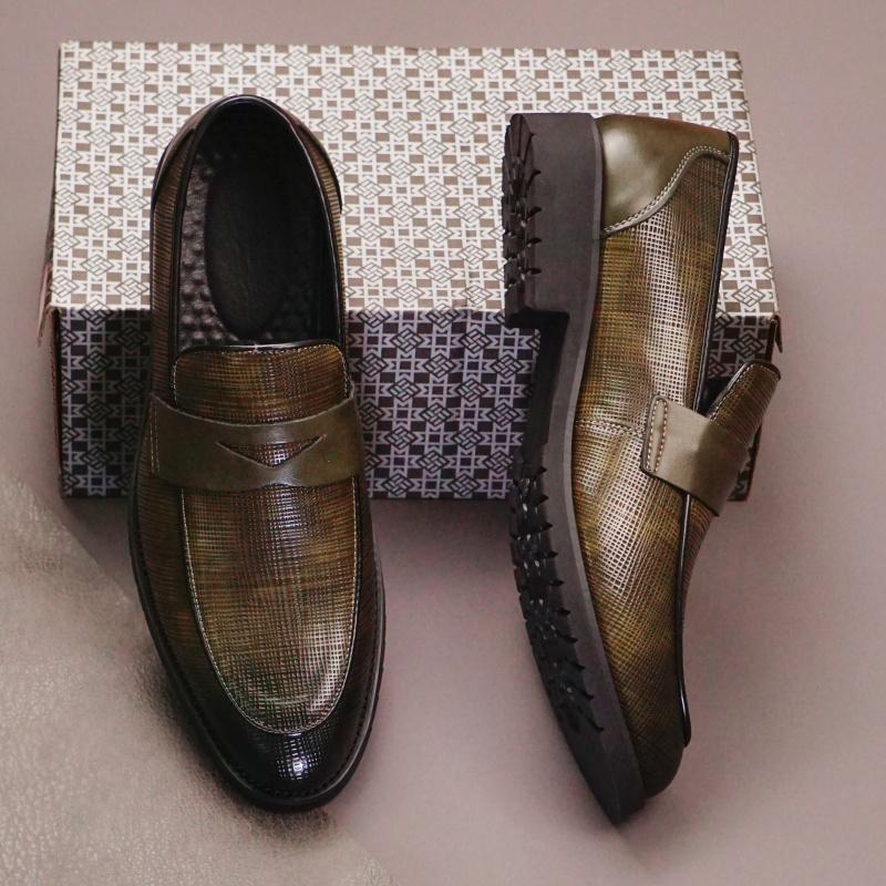 High Quality Brand Men's Loafers Massage Sole Walking Commuting Business Casual Shoes Men's Leather Shoes Big Size  38-48