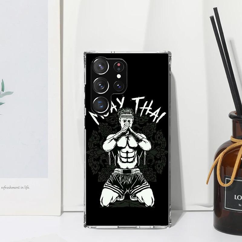 

Muay Thai Fight Boxing Phone Case For Samsung Galaxy S26 S25 Edge S24 FE S23 S22 Ultra S21 Plus S20 + Art Fundas Back Cover Gala Samsung S23 Plus