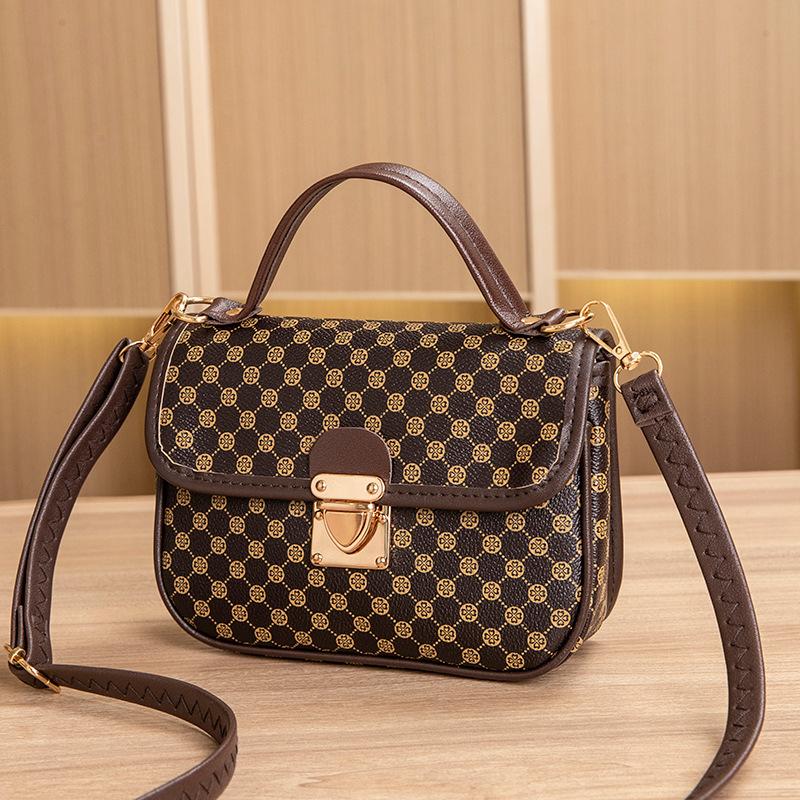 Bag Women's New Trendy Bag Women's Texture Versatile Messenger Bag Fashionable Retro Diamond Square Bag Women