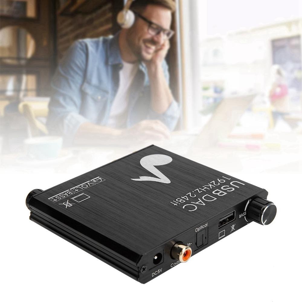 Coaxial Optical Audio AY107 DAC Converter 3.5mm Jack RCA Converter  Stereo Equipment
