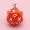 Geometric Acrylic 20-Sided Dice Pendant Bag Charm