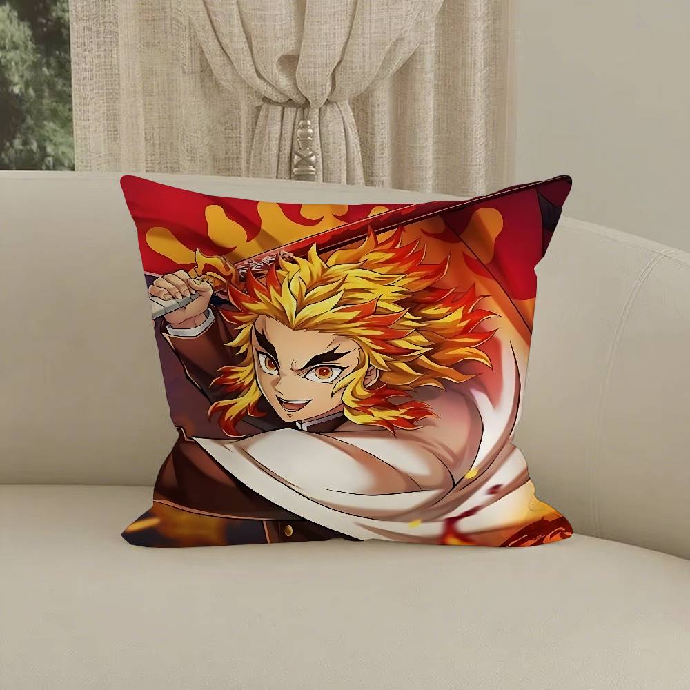 Kyojuro Rengoku Pillow Case Pillowcases Home Decor Living Room Decor Cushion Covers