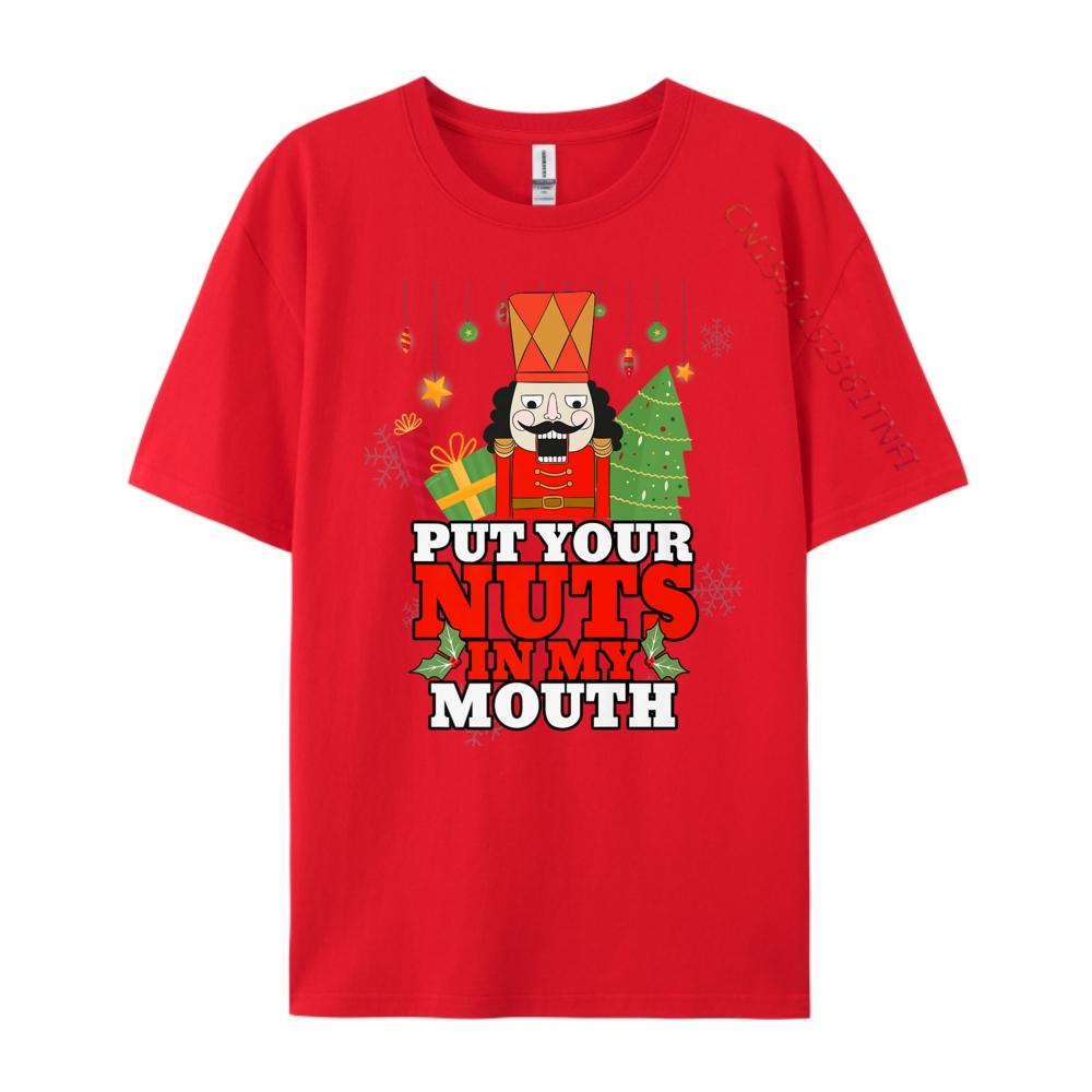 Put Your Nuts In My Mouth Unisexs Shirts Graphic Tee Unisexs Cotton TShirt National Flag Day Oversized T Shirt Unisex Clothes S