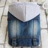 Pet Cake Ruffle Dress  Cute Lightweight Dog Vest Bichon Teddy Small Dog Clothes Solid Dog Denim Jacket Pet Jean Coat