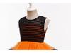 Halloween Princess Striped Irregular Puff Mesh Skirt - Witch Costume