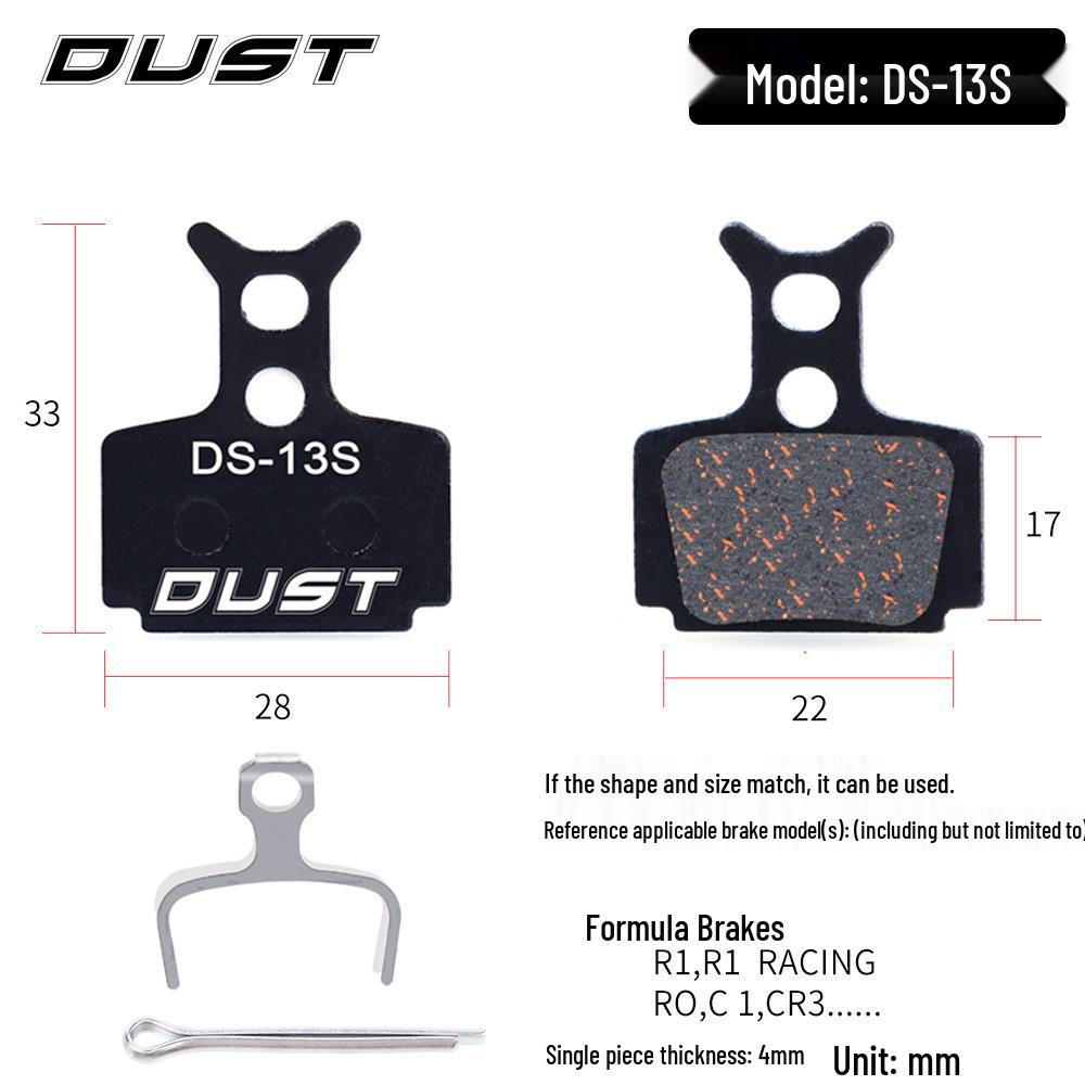 DUST Semi-Metallic Resin Disc Brake Pads for M446 E3 M355 Mountain Bikes