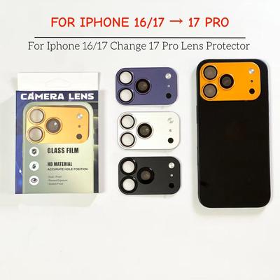 Camera Lens Protector for Iphone 16 /17 Change 17 Pro Camera Screen Protector Modified Lens Metal Lens Film Phone Case