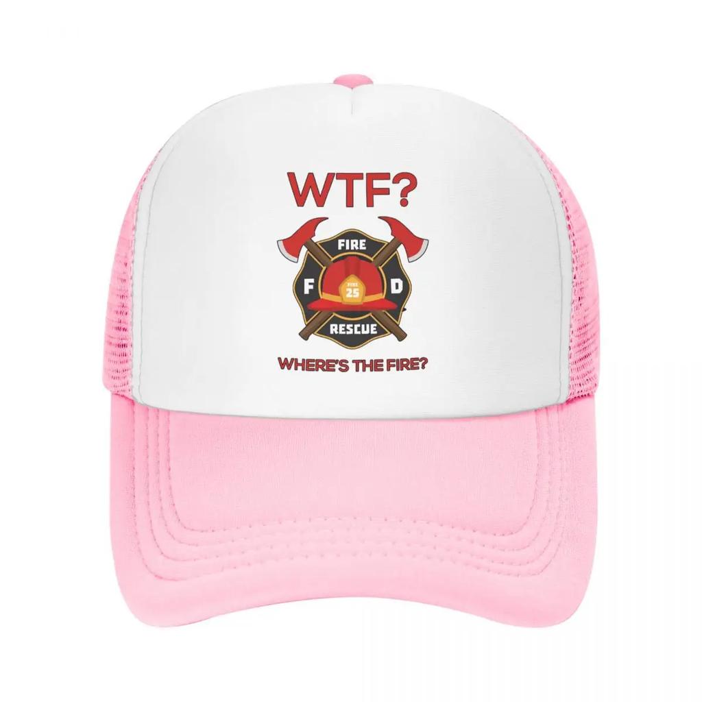 Custom Funny Firefighter Baseball Cap Unisex Women Adjustable Fire Rescue FireUnisex Trucker Hat Streetwear Snapback Caps
