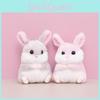 Adorable Plush Rabbit Doll Cute Stuffed Bunny Toy For Kids School Gifts Backpack Accessory