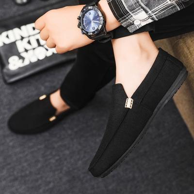 Fashion Flat Casual Shoes for Men Black Canvas Summer Man Shoe Low Price Footwear Offer Comfortable Sneakers Classic Original Retro Work