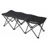 CAPTAIN STAG Bench Chair Compact Bench 3 Seater Black Gracia UC-1679