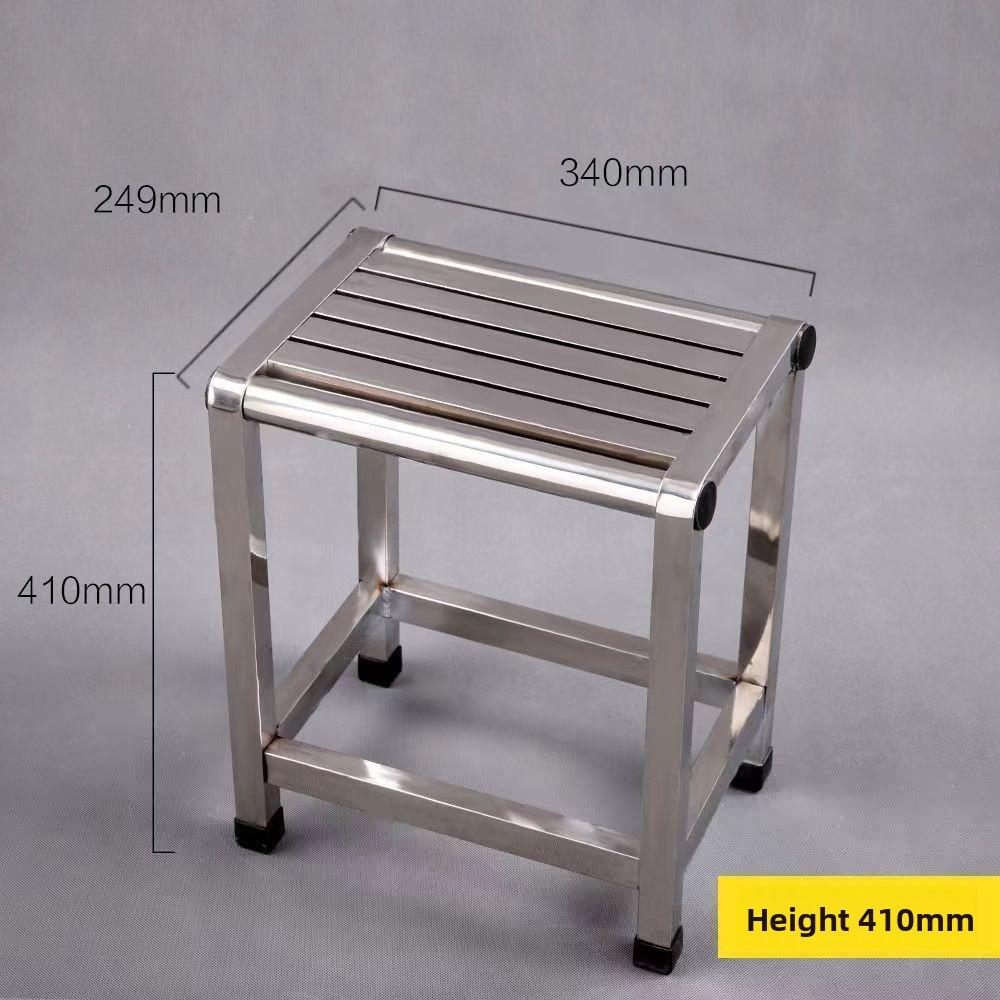 Stainless Steel Living Room Stool Thickened Elderly Bathroom Shower Stool Small Portable Household Anti Slip Chair