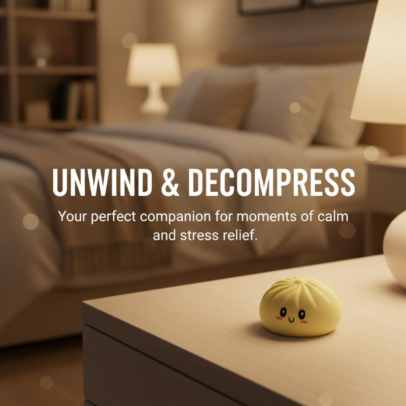 [J] Simulation Flash Dumpling Pressure Ball Slow Rebound Baozi Modeling Soft Squeeze Decompression Dough Stress Relief Toy