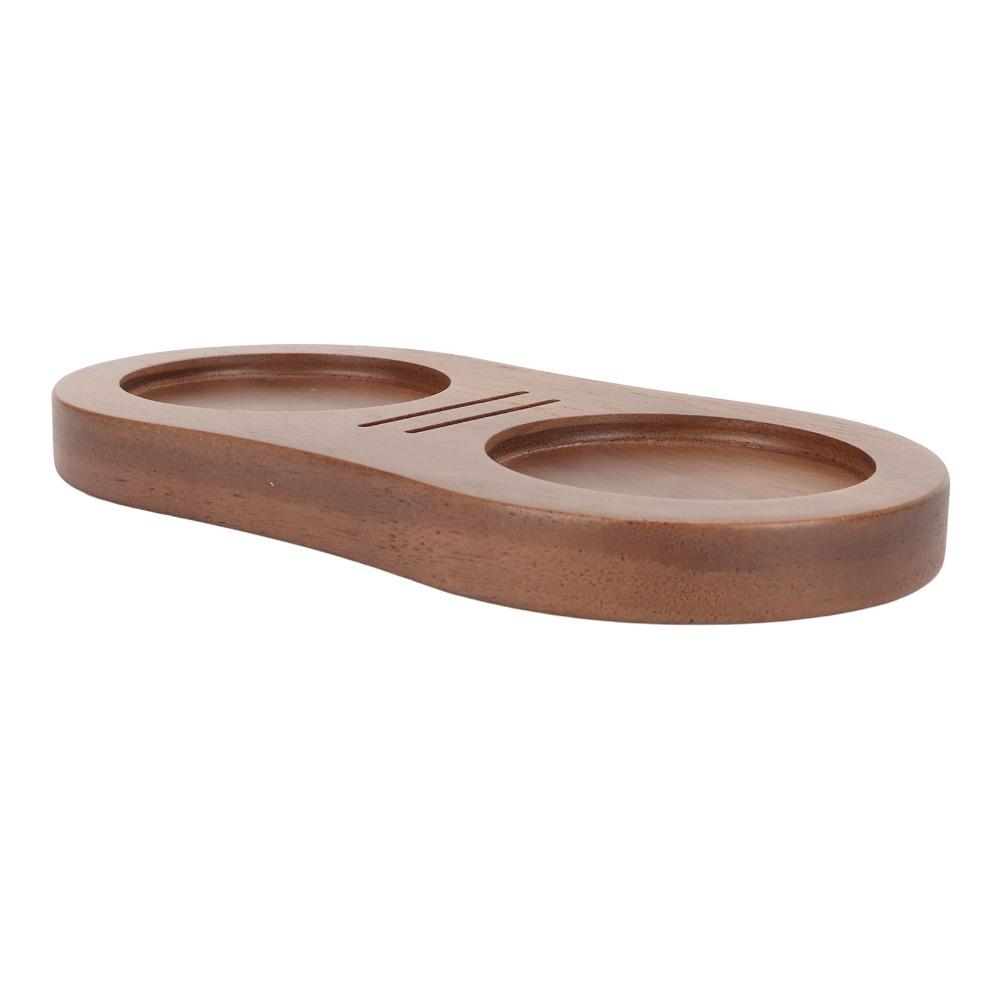 Universal Fit Wooden Tamper Stand Compatible Coffee Tamping Station Home Barista