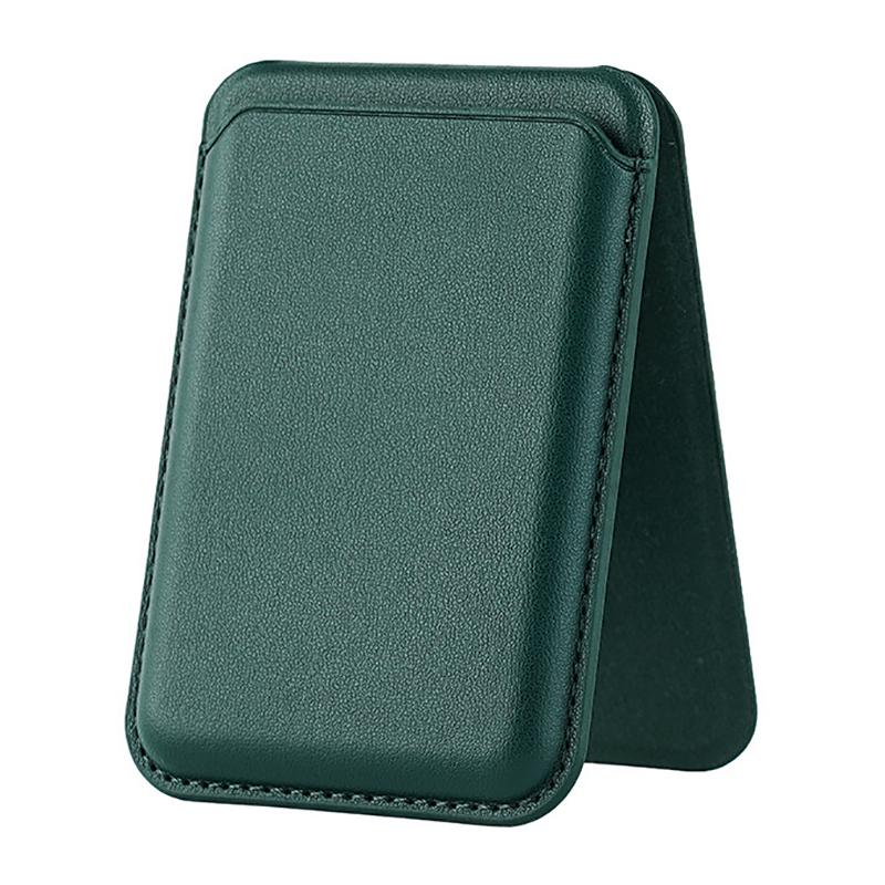 Magnetic For Magsafe Leather Wallet Card Holder For Iphone 16 15 14 13 Pro Max Hide Phone Stand Bank Id Card Holder Pocket Cover