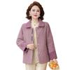 Fashion Mother Autumn and Winter New Plush Woolen Coat Middle Old Woman Winter Thickened Warm Woolen Coat