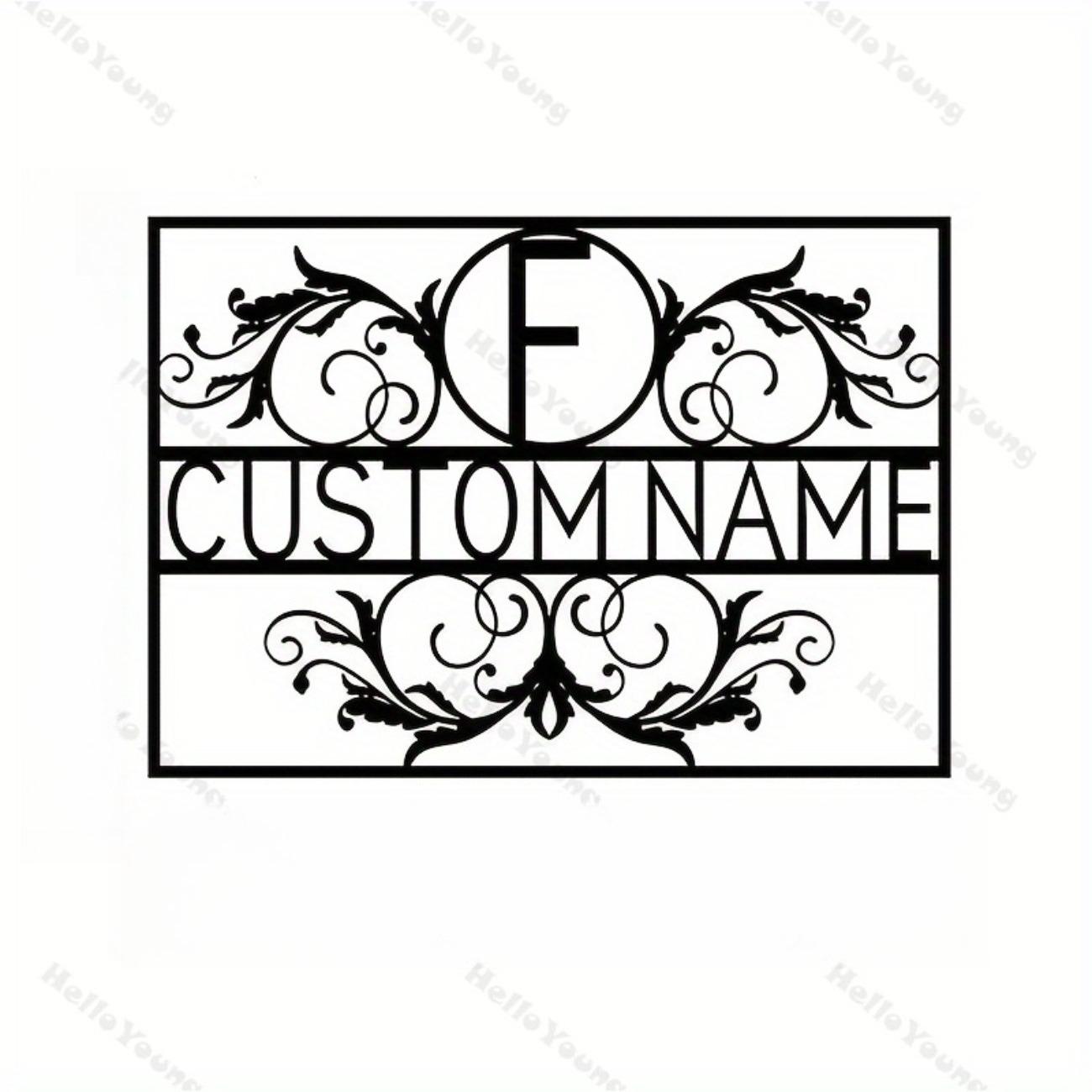 

Custom Text Metal Sign Personalized Welcome Hot Sale for Home Kitchen Garage Decor L чорний