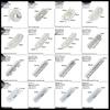 Thickened 90-Degree Stainless Steel Angle Brackets Set