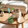 Wear Resistant Cat Spinning Wheel Toy Detachable Cat Anti Itch Toy Cat Teaser Stick  Training