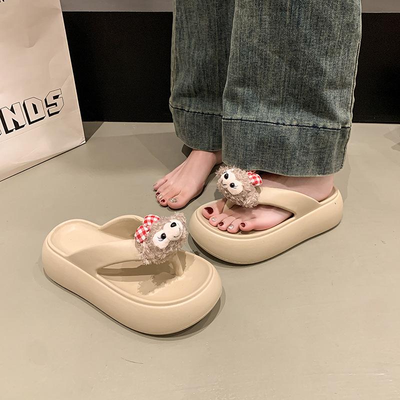 

Туфли на толстой подошве в стиле бисквитного торта Шлепанцы Весенние туфли, увеличивающие рост Милые мультяшные шлепанцы 41 хаки