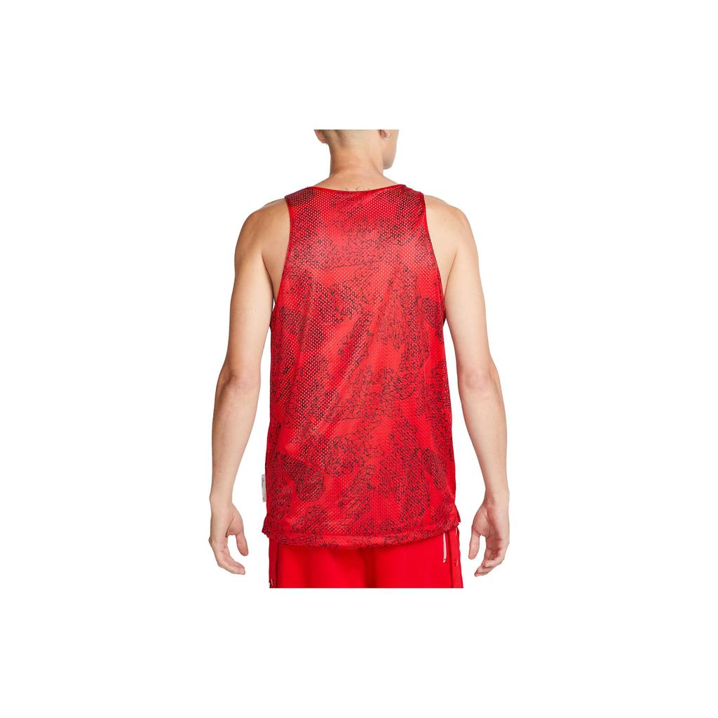 Nike Canotta da Basket Reversibile a Rapida Asciugatura Dri-FIT Standard Issue Uomo Top Rosso Universitario FB7056-657